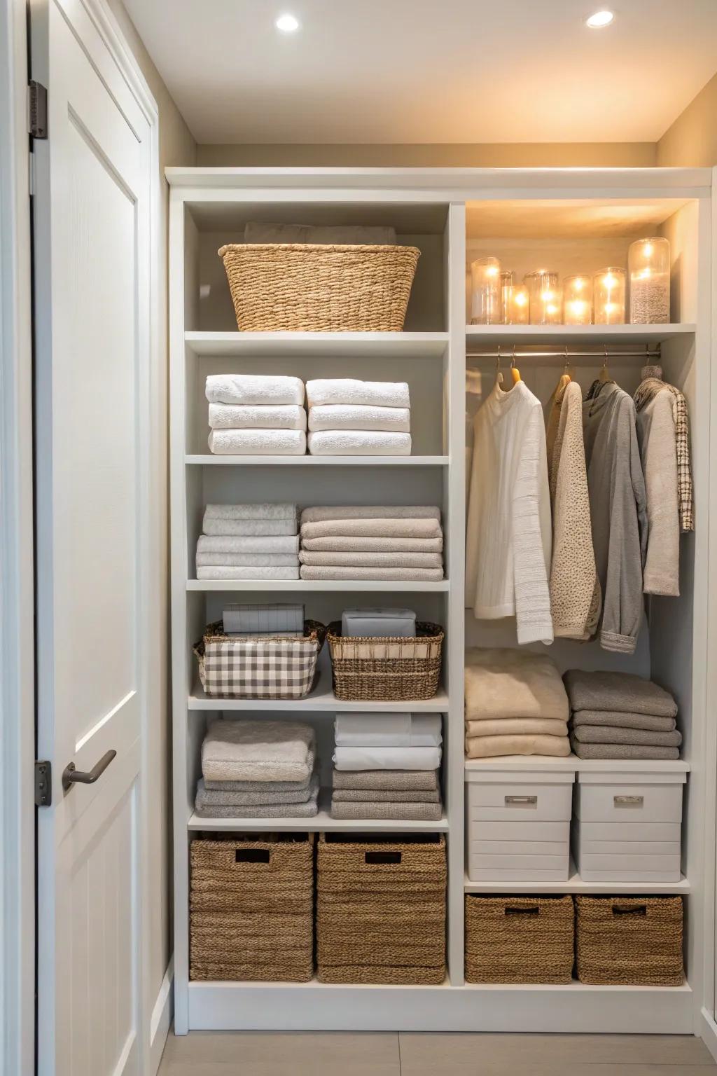 Effective lighting enhances visibility and spotlights organization.