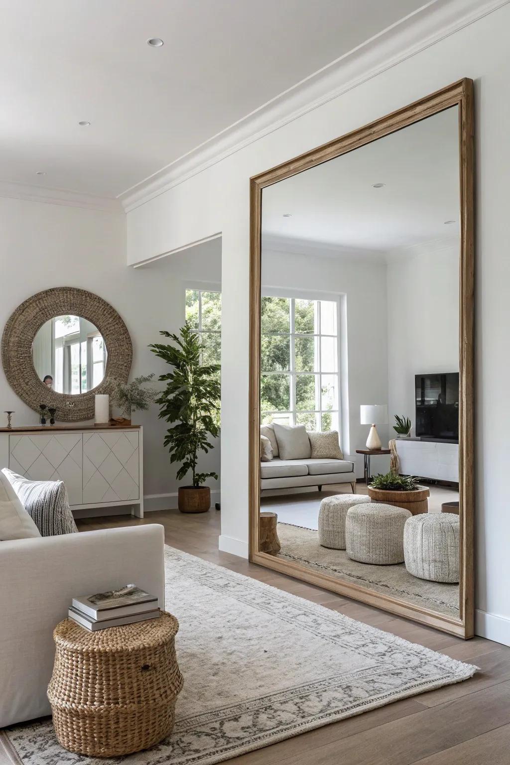 Achieve simple elegance with edge-less mirrors.