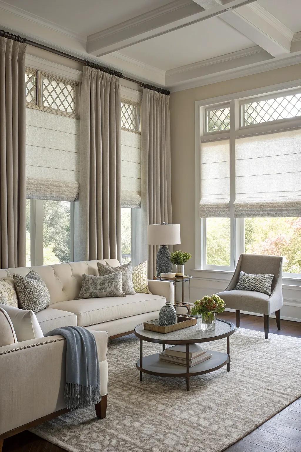 Top-down bottom-up shades deliver adaptable light management.