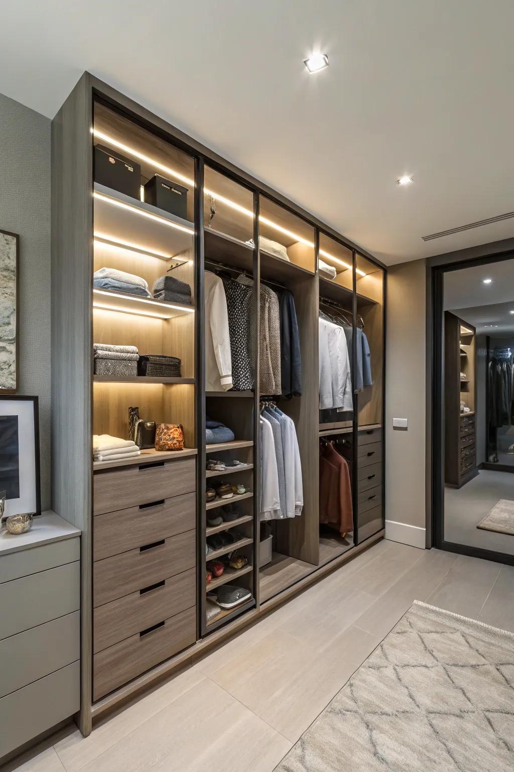 Adjustable shelves: adapting to your needs.