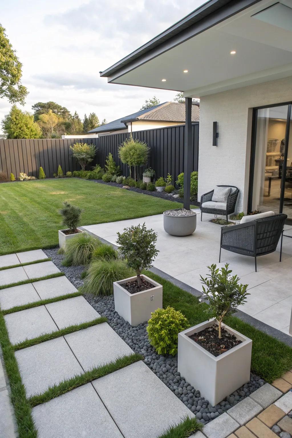 Decks and patios offer easy outdoor areas.