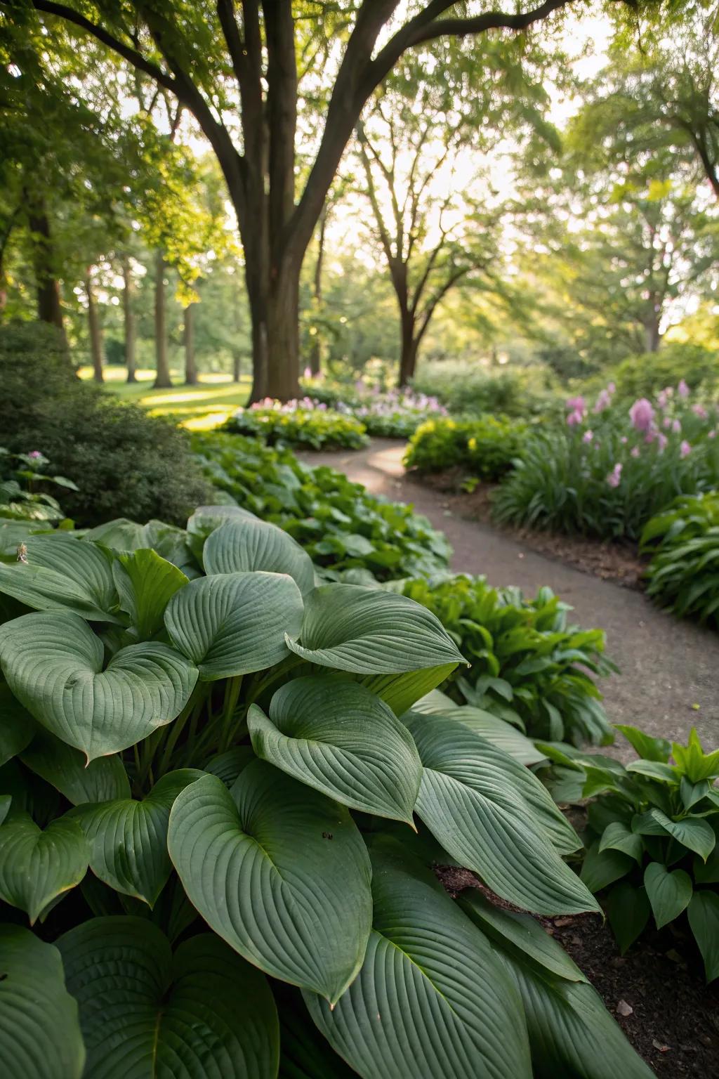 Shade lilies: ideal for giving shaded gardens a lush appearance.