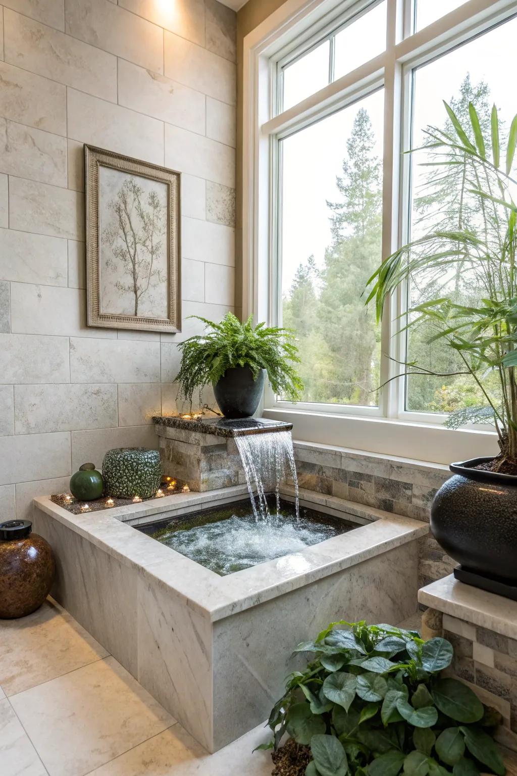 Hydro Features enhance tranquility and luxury.