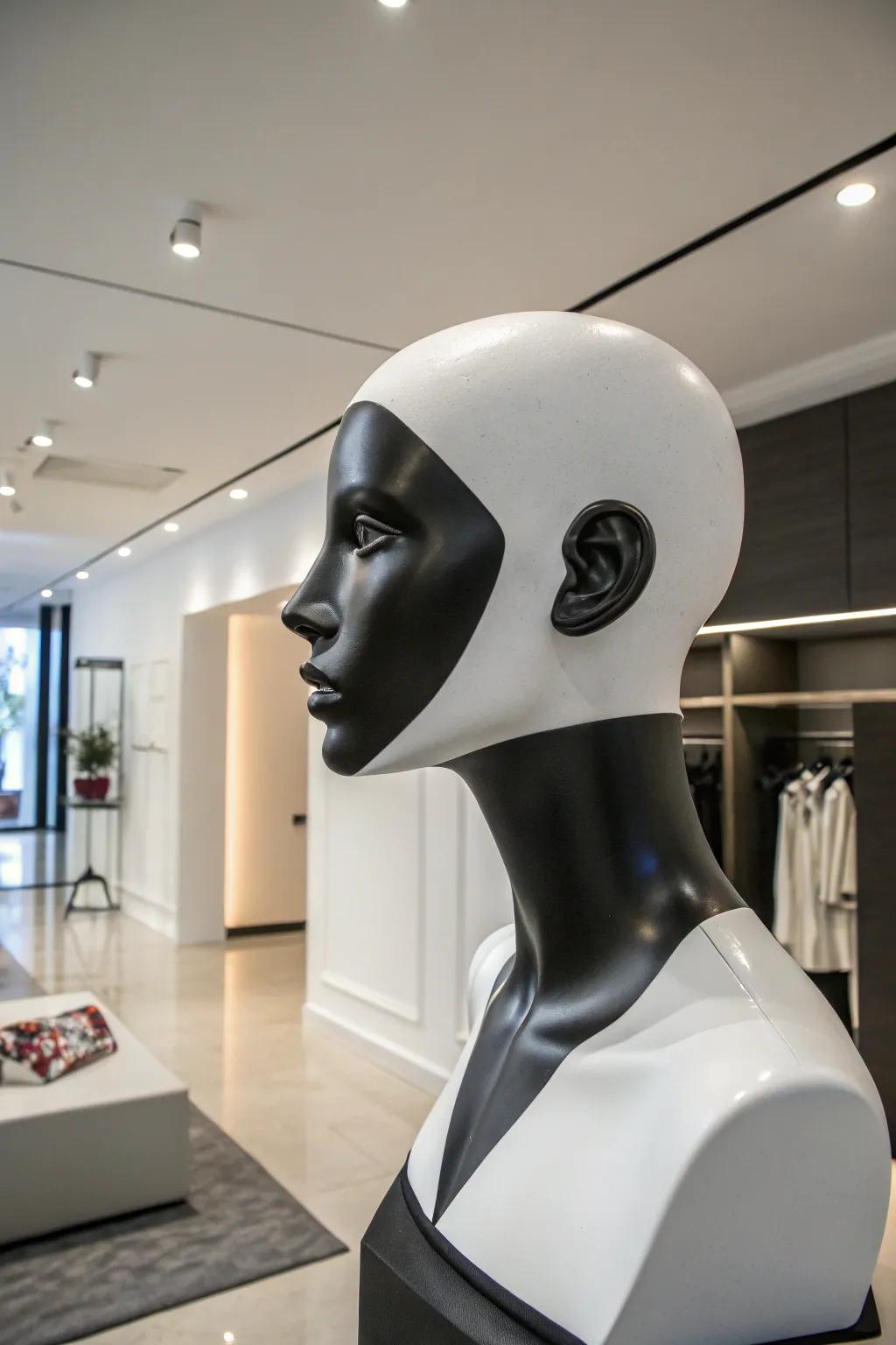 Monochrome designs establish a chic and contemporary appeal.