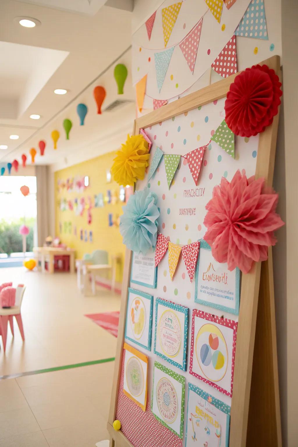 A whimsical birthday display that infuses playfulness into any commemoration.