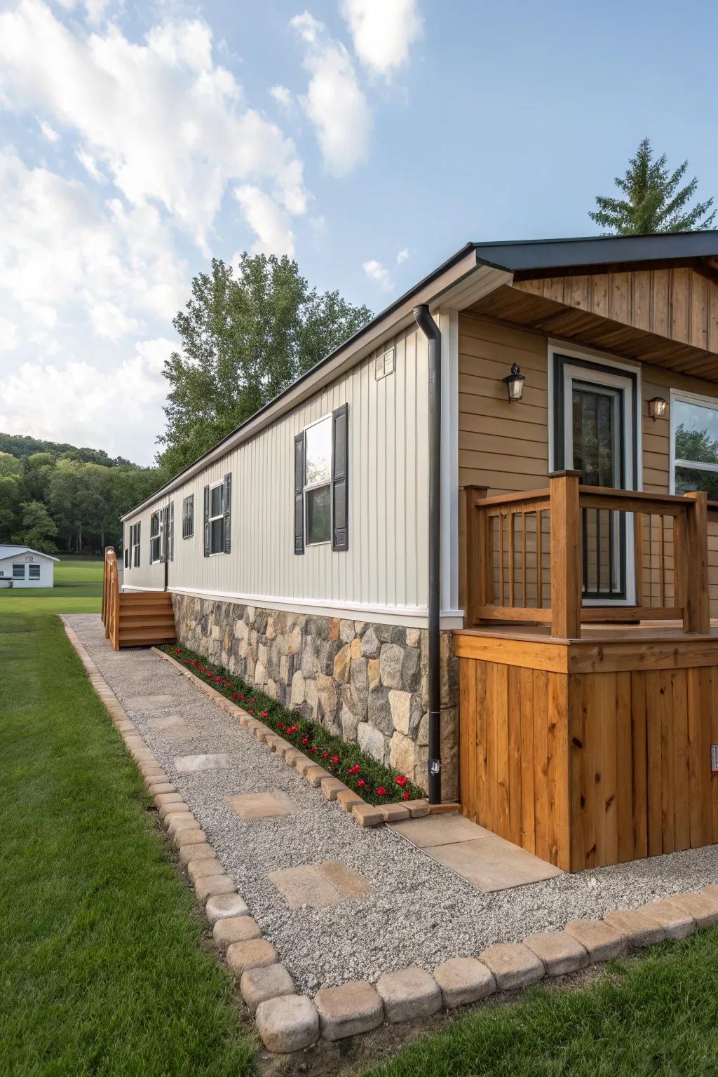 A mix of materials can craft a truly tailored base aesthetic.