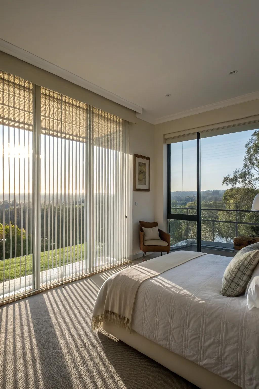 Vertical blinds for a neat and tidy appearance