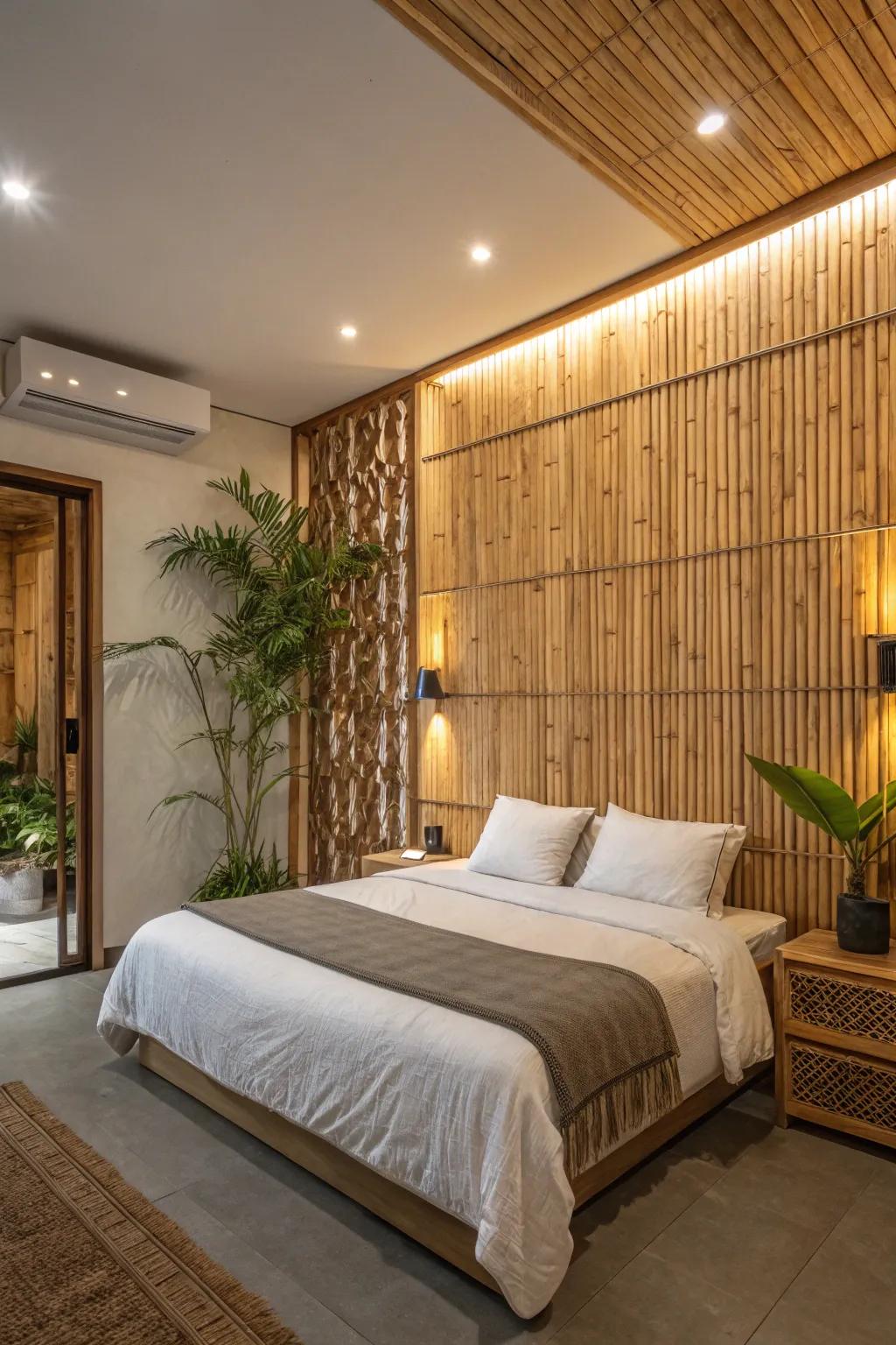 Eco-friendly bamboo boards offer natural beauty.