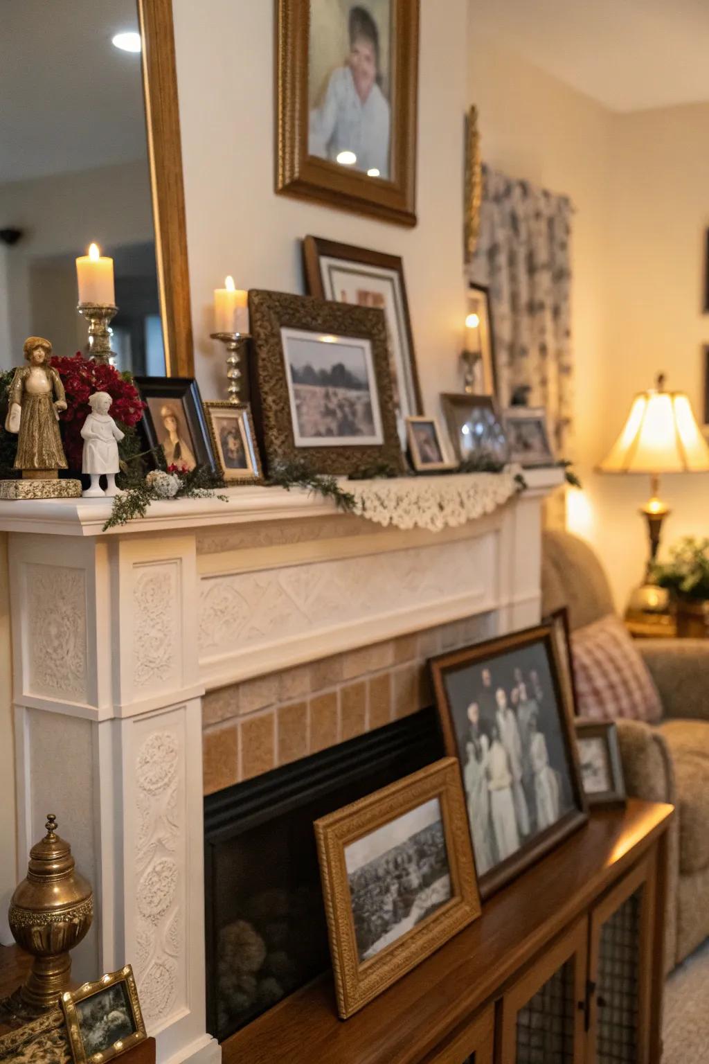 Personal touches make your mantel a reflection of your story.
