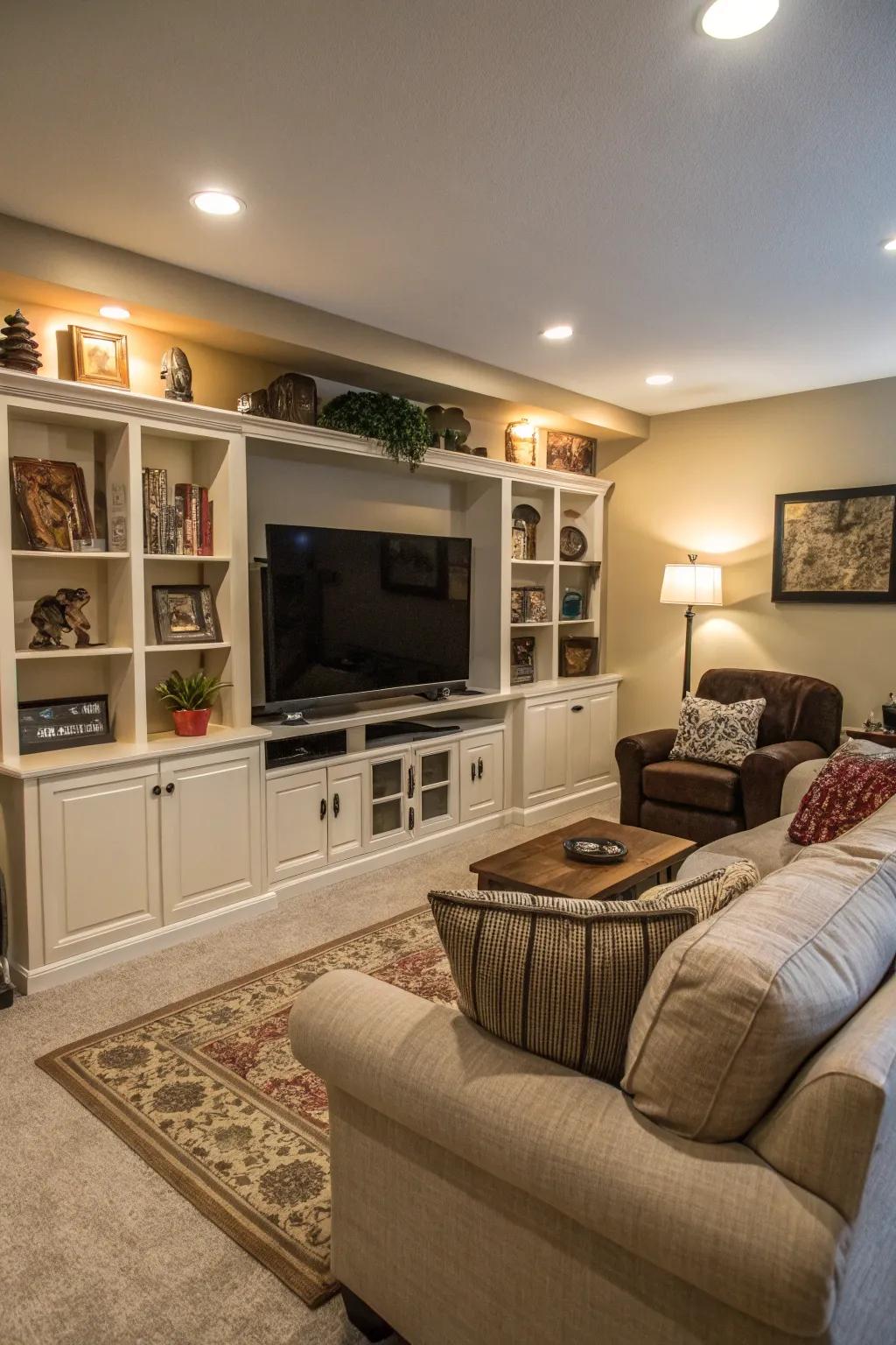 Efficient layouts heighten viewing pleasure and unwinding.