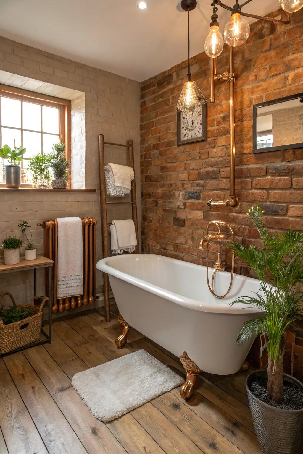 Brass details delivering both extravagance and warmth.