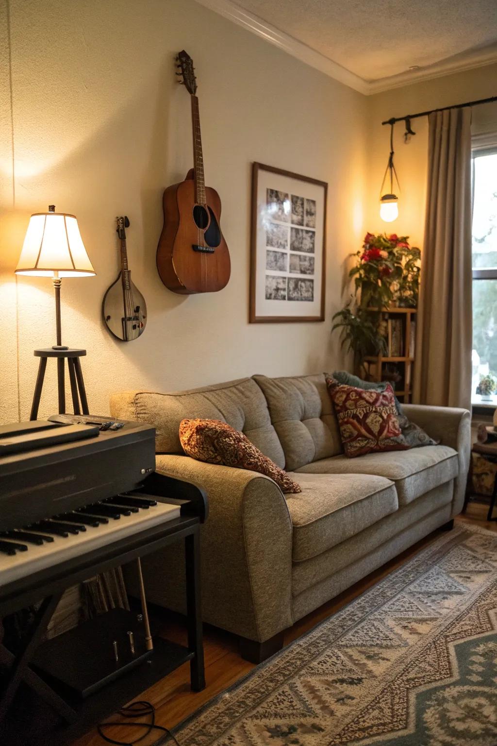 Quirky features create an intriguing decor.