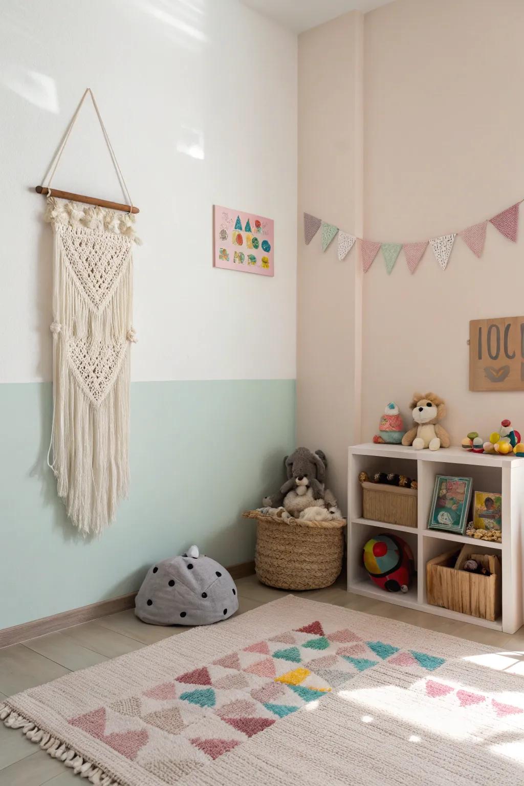 Simple decor maintains a calm and orderly space.