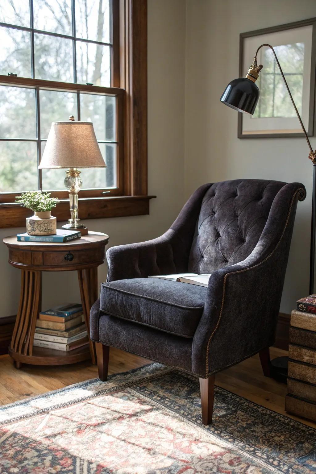 Comfortable seating that invites you to settle in and focus.