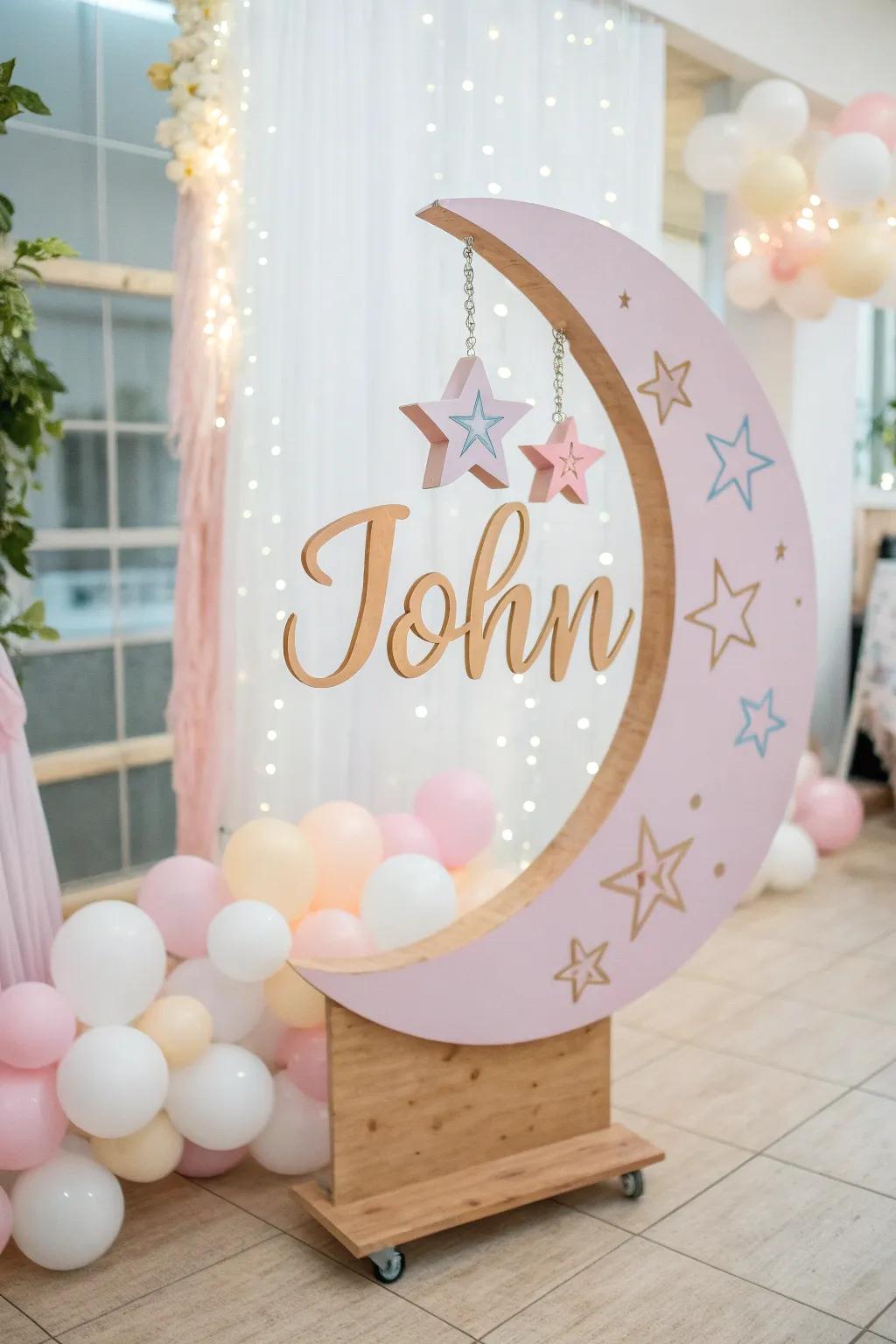 A personalized title display that injects a special hint into the decor.
