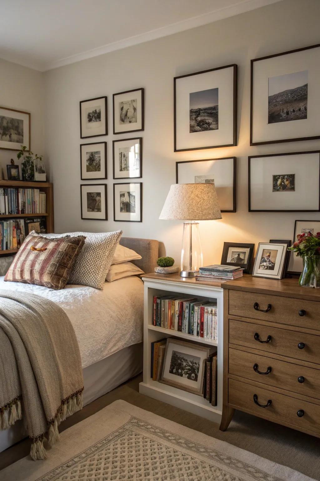 Personal touches make the bedroom uniquely yours.