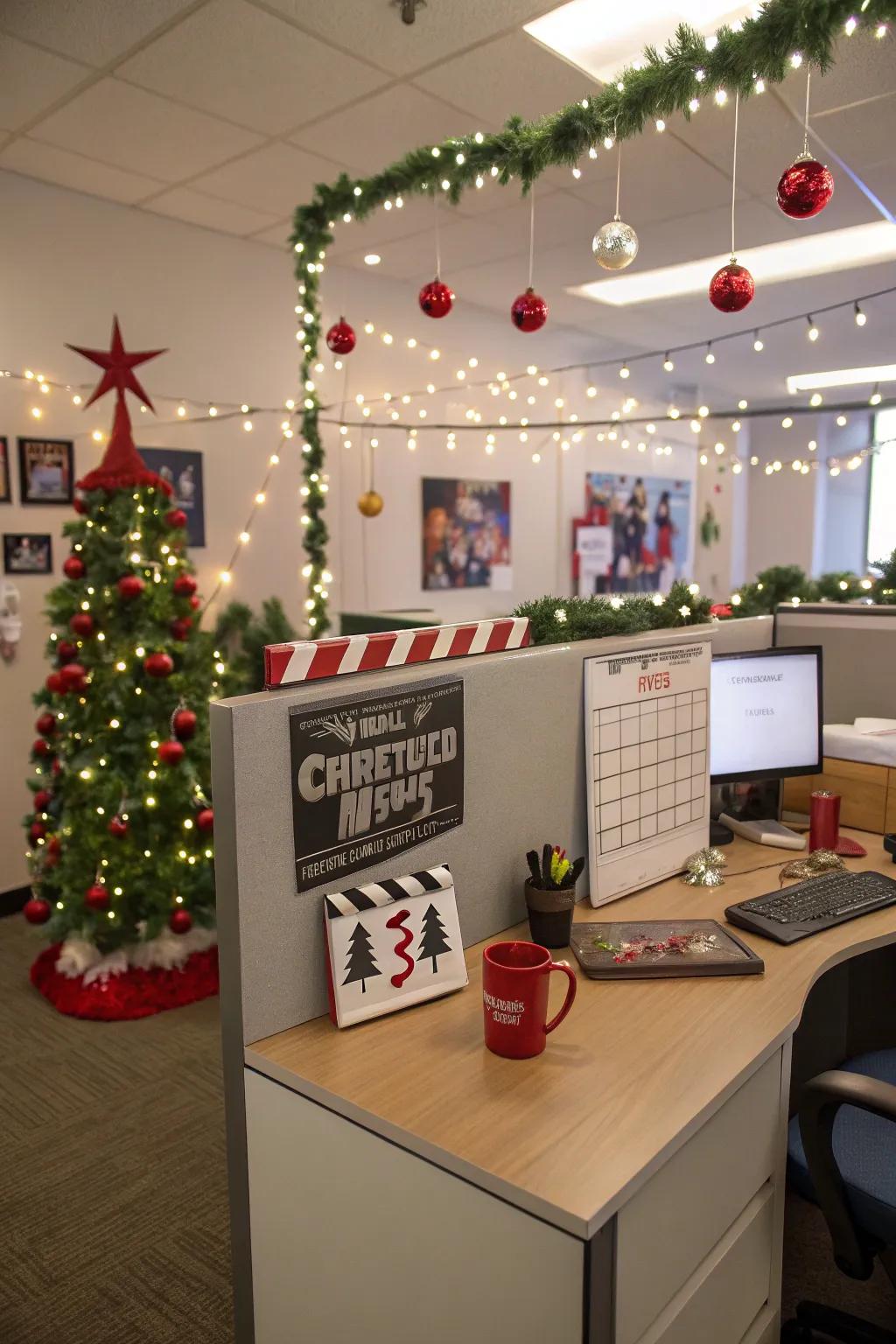 Holiday movie themes add a touch of cinematic magic.