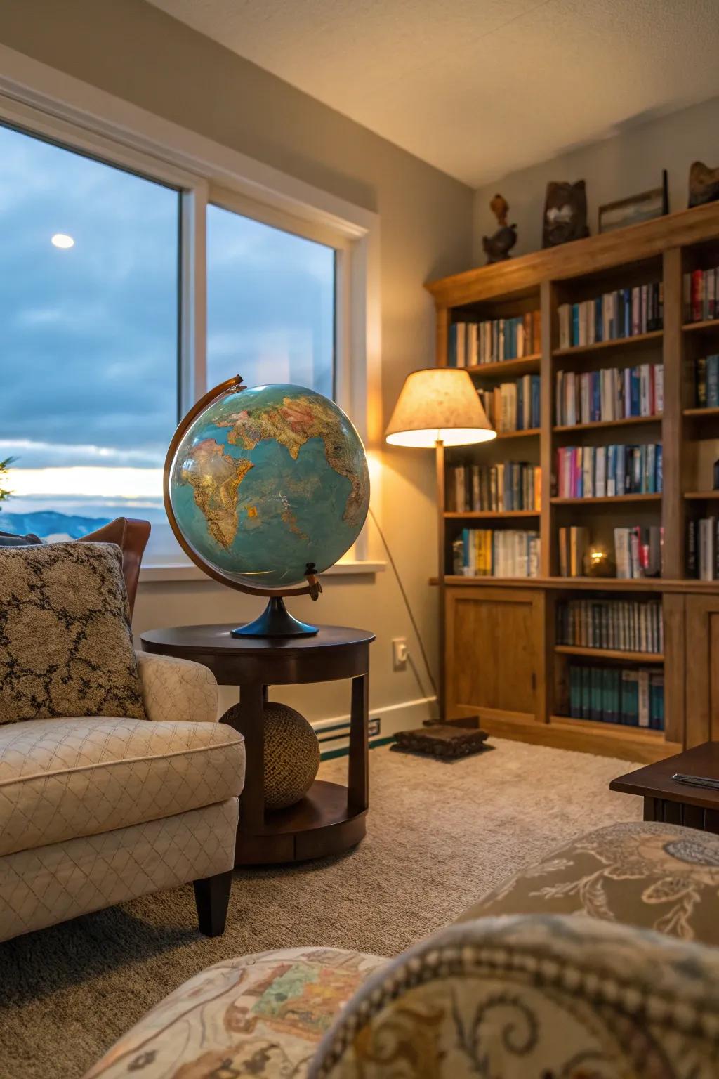 An interactive earth model sparking inquisitiveness and escapade.