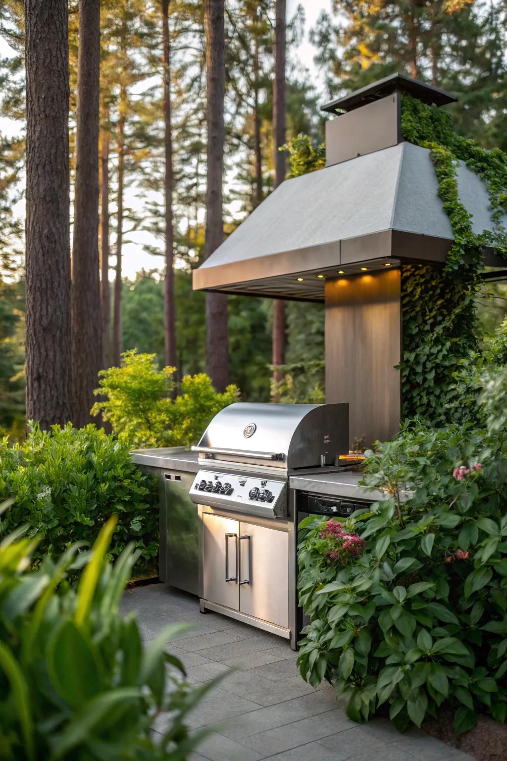 Integrate your hood with natural surroundings.