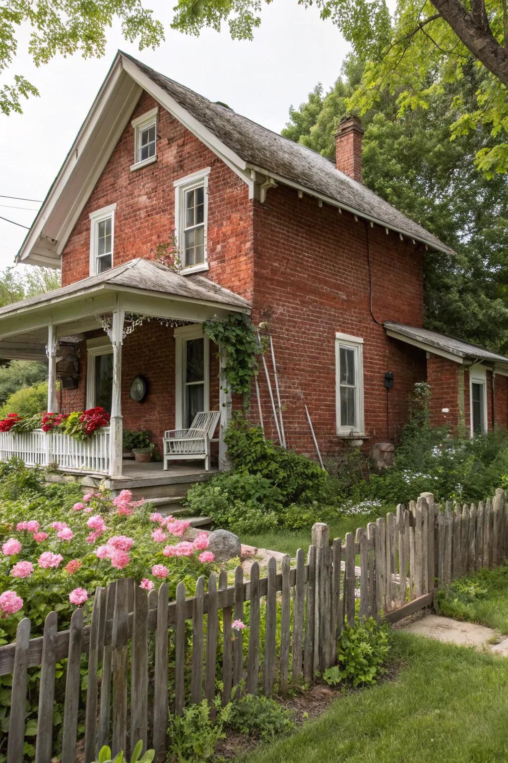 Rustic red offers a contemporary twist on traditional brick.