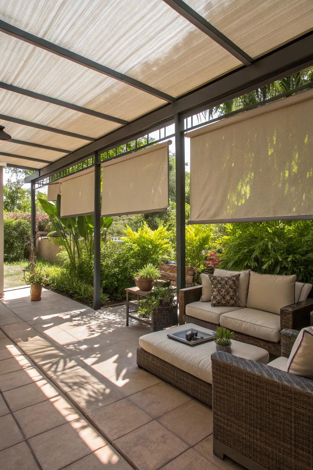 Remain calm and protected via pragmatic shade screens.