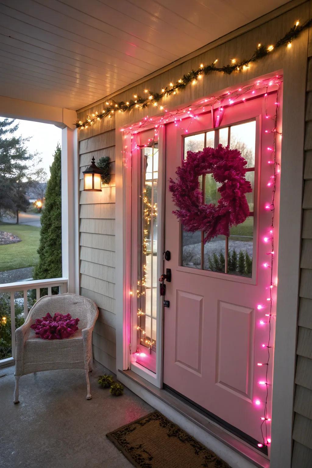 Rose outdoor decor spreading holiday cheer throughout your neighborhood.