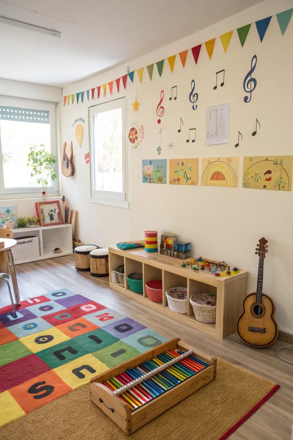 Musical components spark creativity and enjoyment.