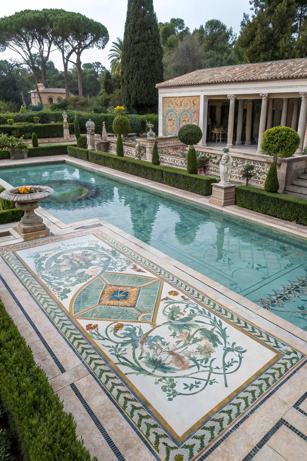 Tessellation designs transform your pool into a stunning masterpiece.