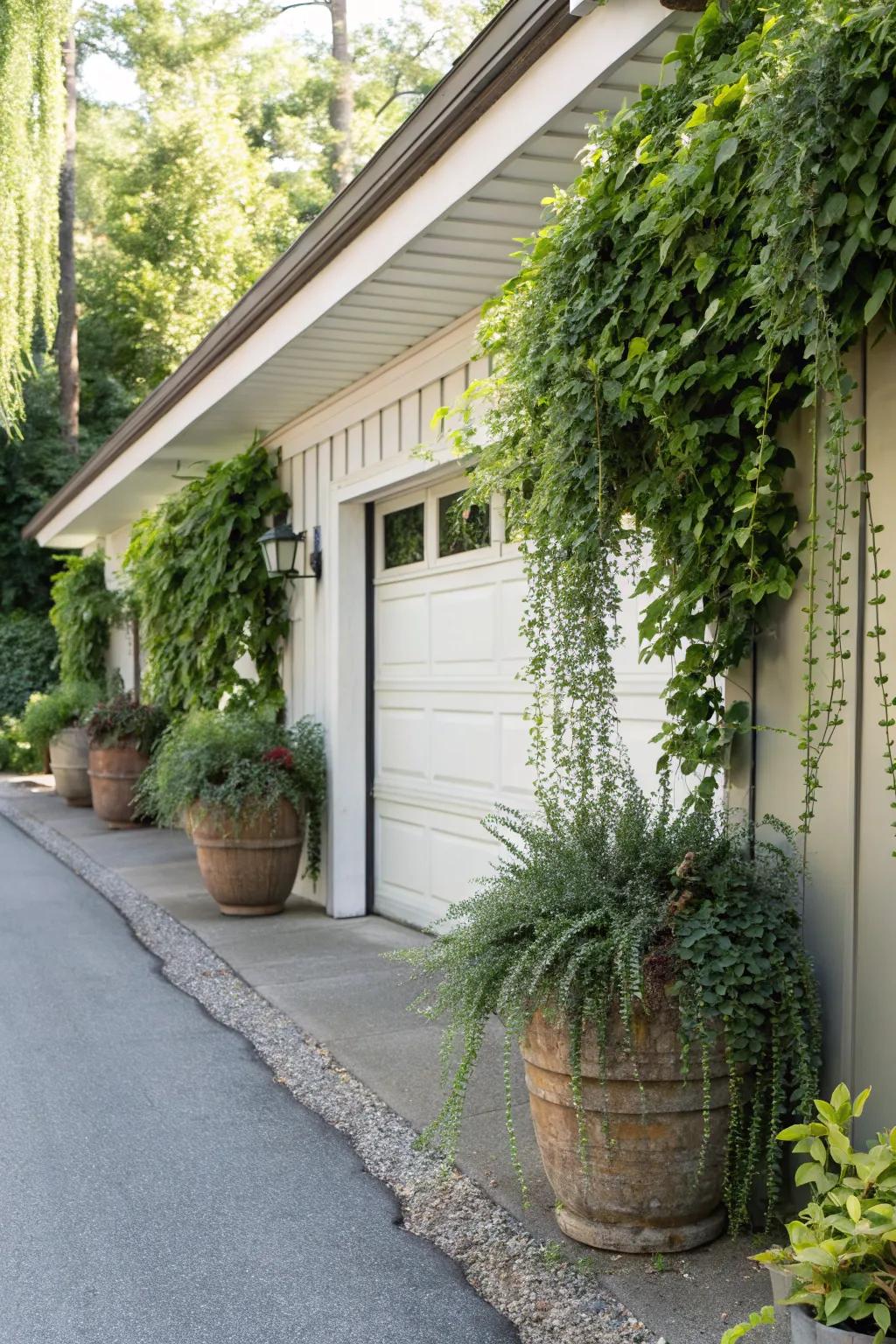 Cascading flora adding elegance and spectacle.