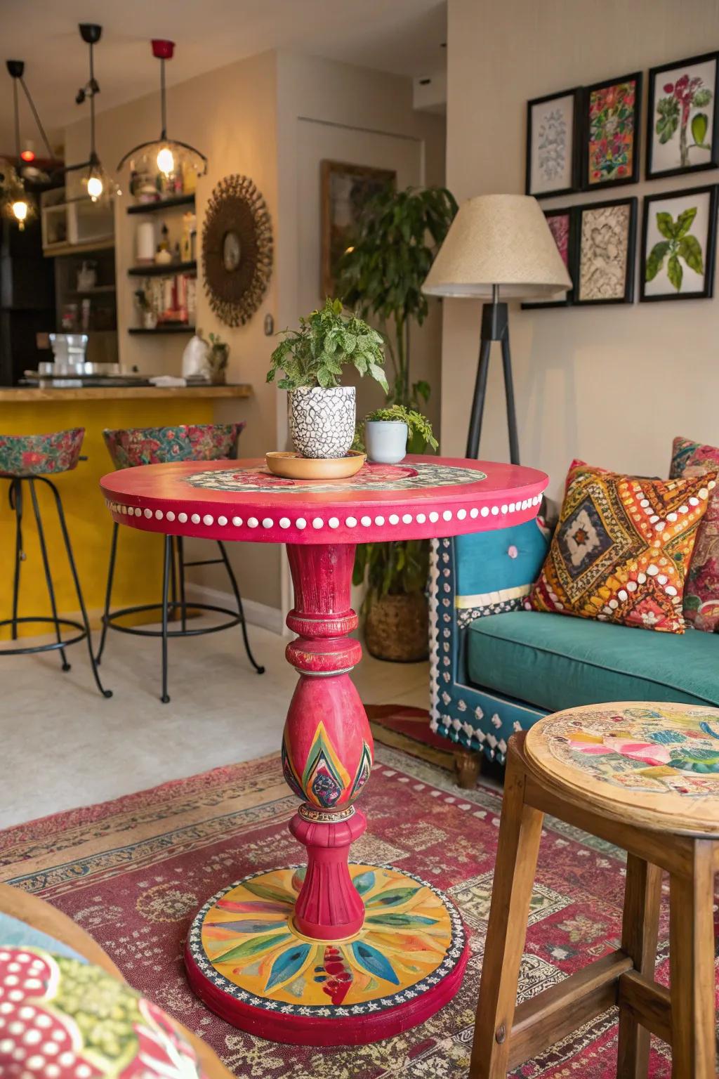 With audacious and vibrant pub tables, make a statement.