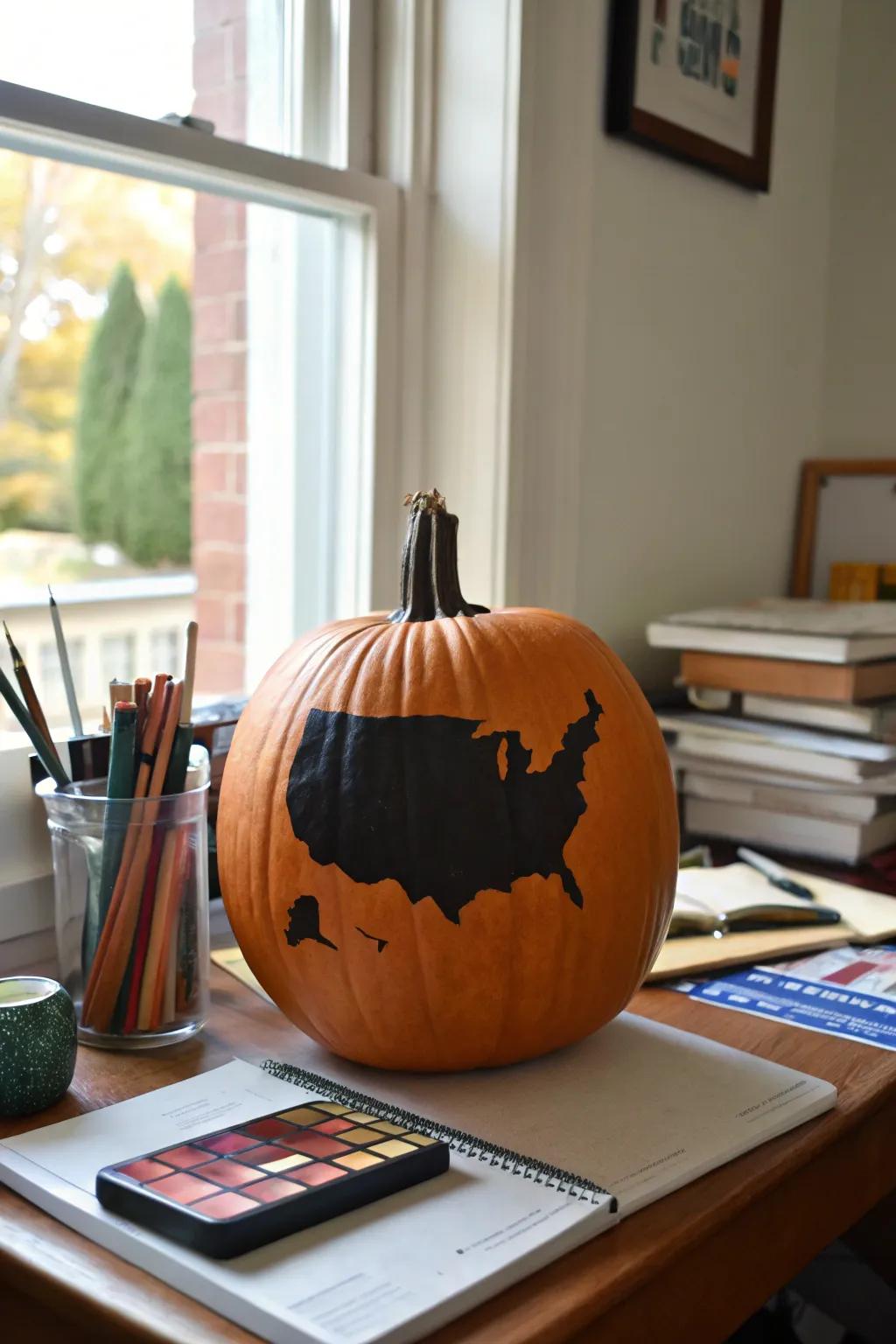 Celebrate your roots with a pumpkin that honors your home state.