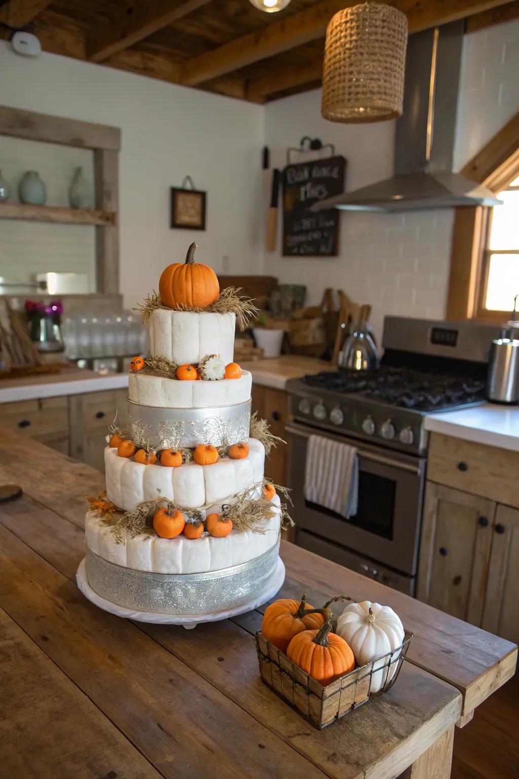Farmhouse revitalized diaper creations introduce a charming countryside sensation indoors.