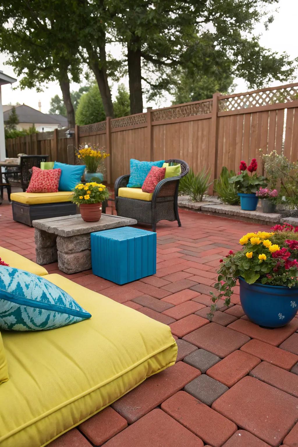Radiant accents introduce existence and elation to your patio.