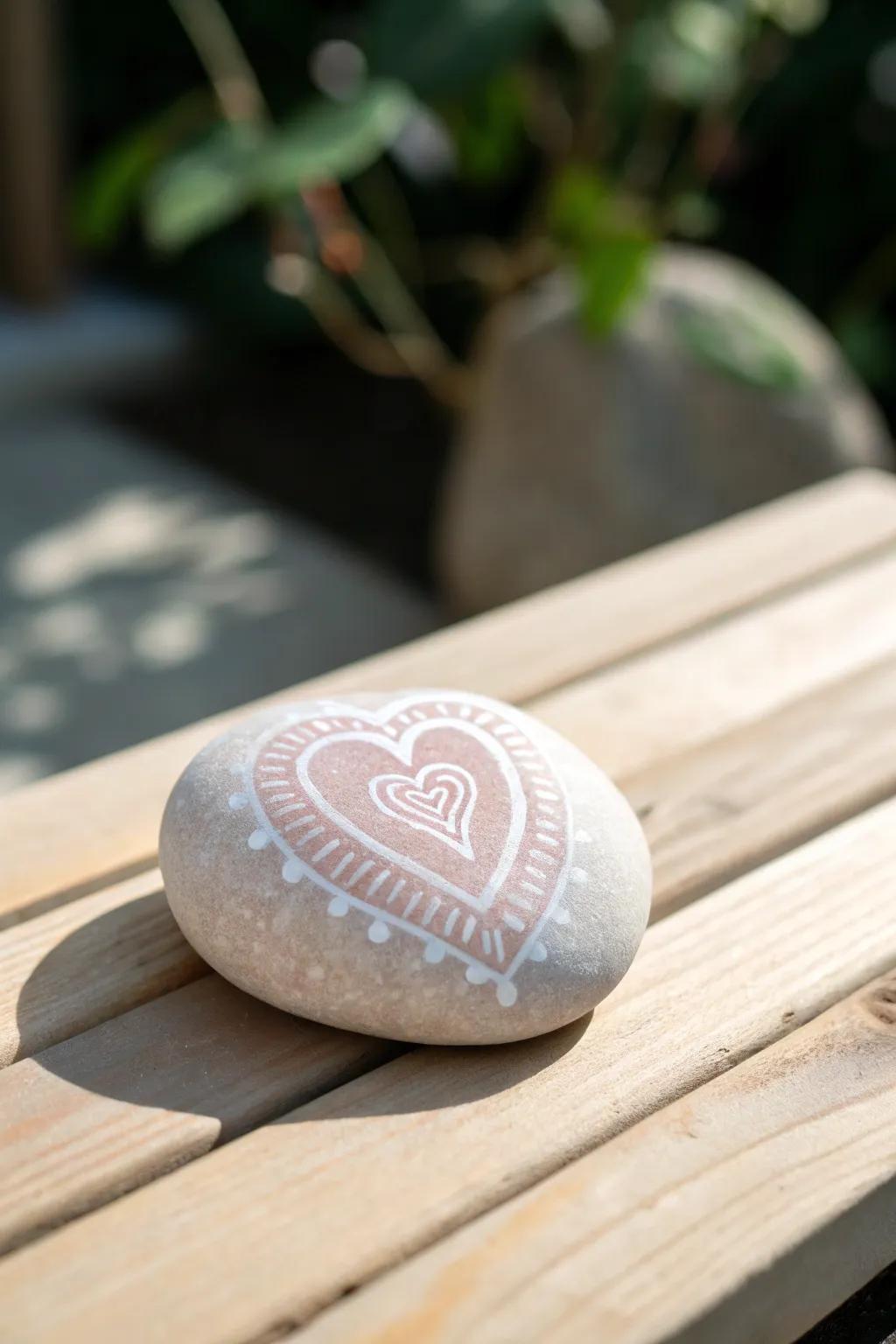Capture hearts using this exquisitely hand-painted stone, perfect as a gesture of love and friendship.