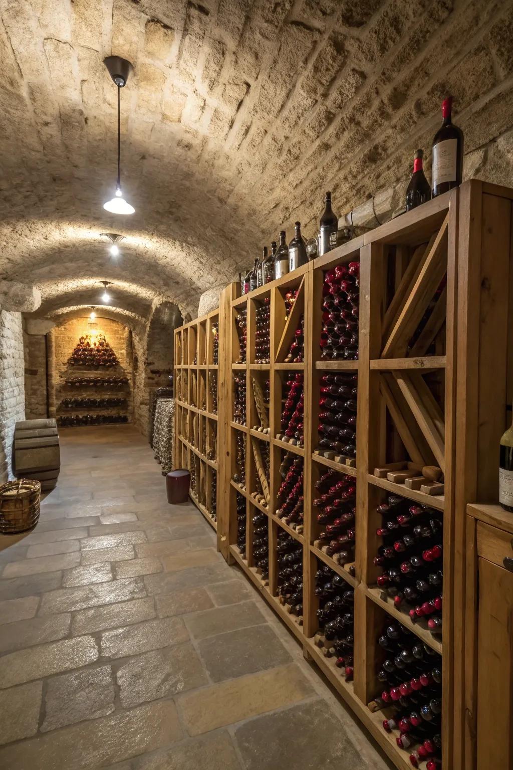 Cellar for wine.