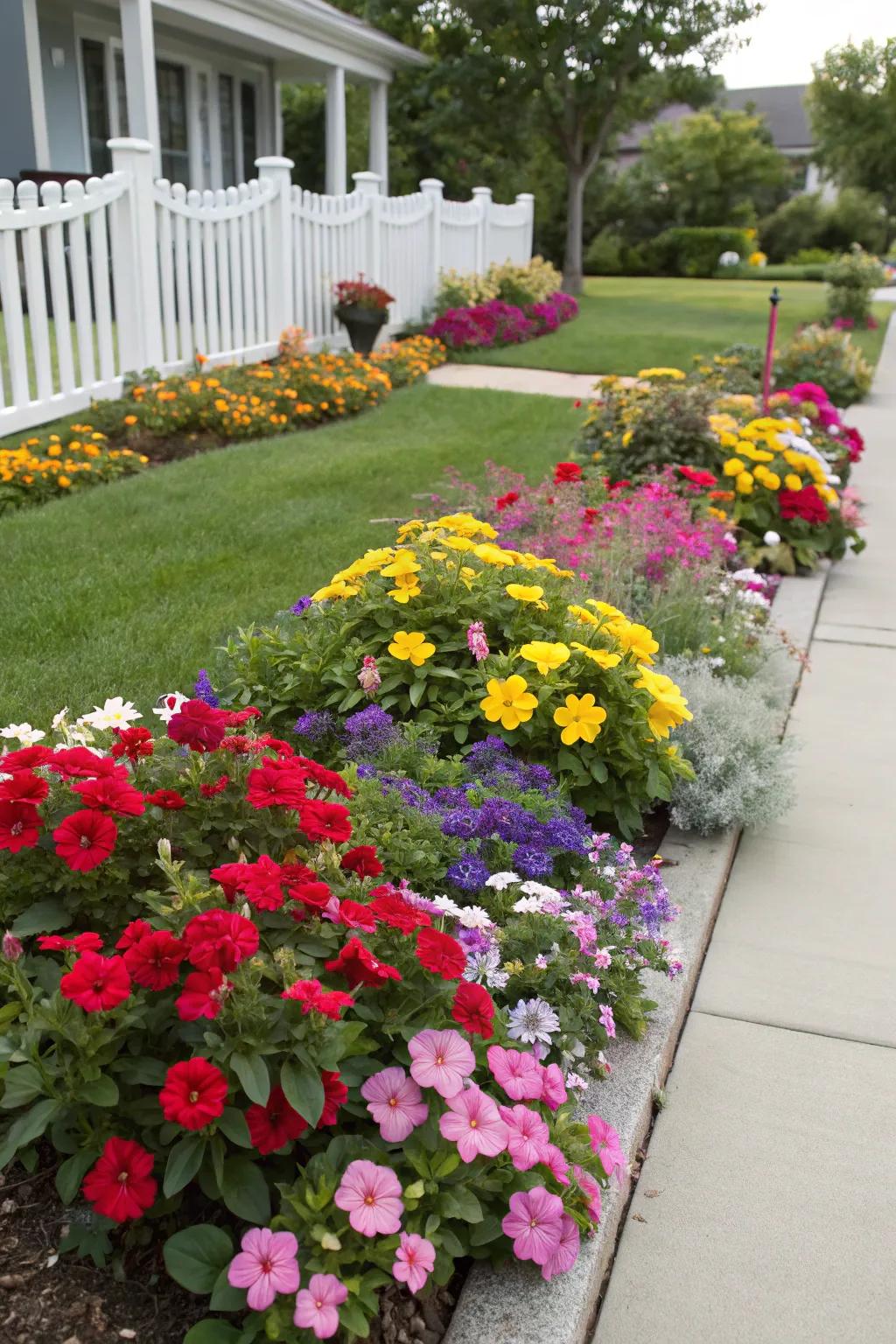 Short-lived blooms furnish seasonal pigmentation and diversity.