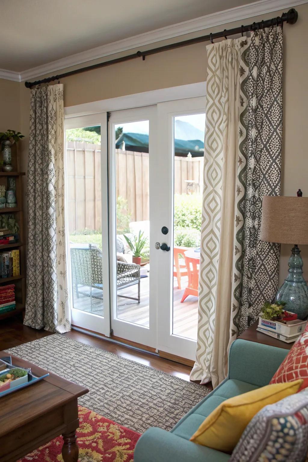 For a layered effect, combine patterns and textures.