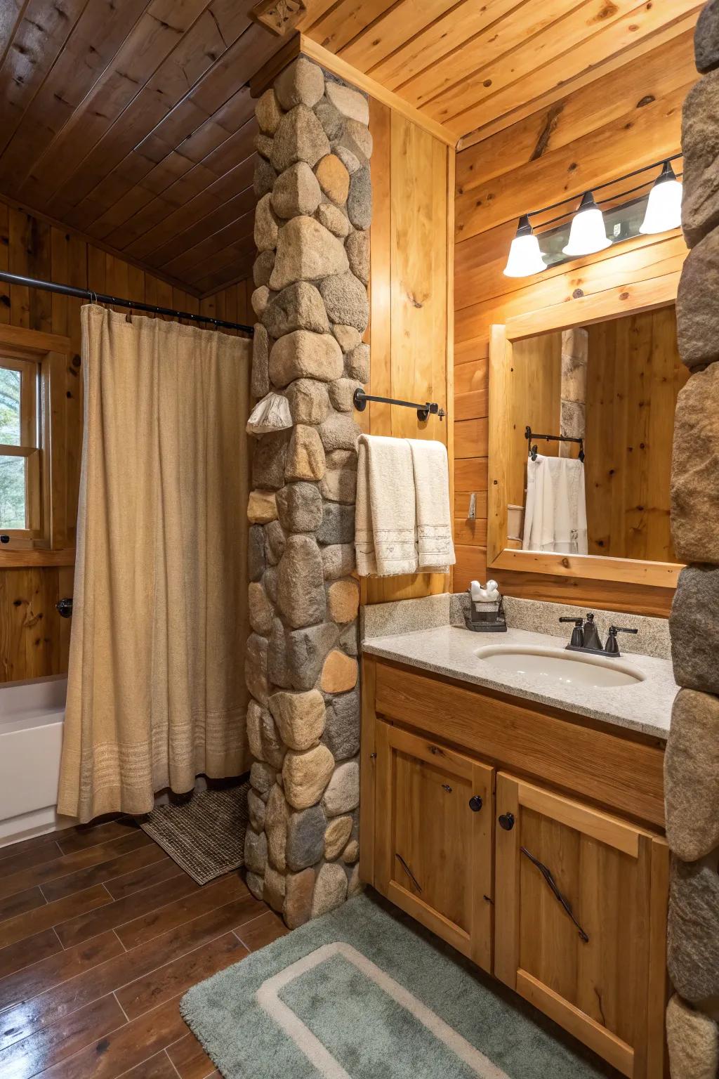 Layered textures add depth and visual interest.