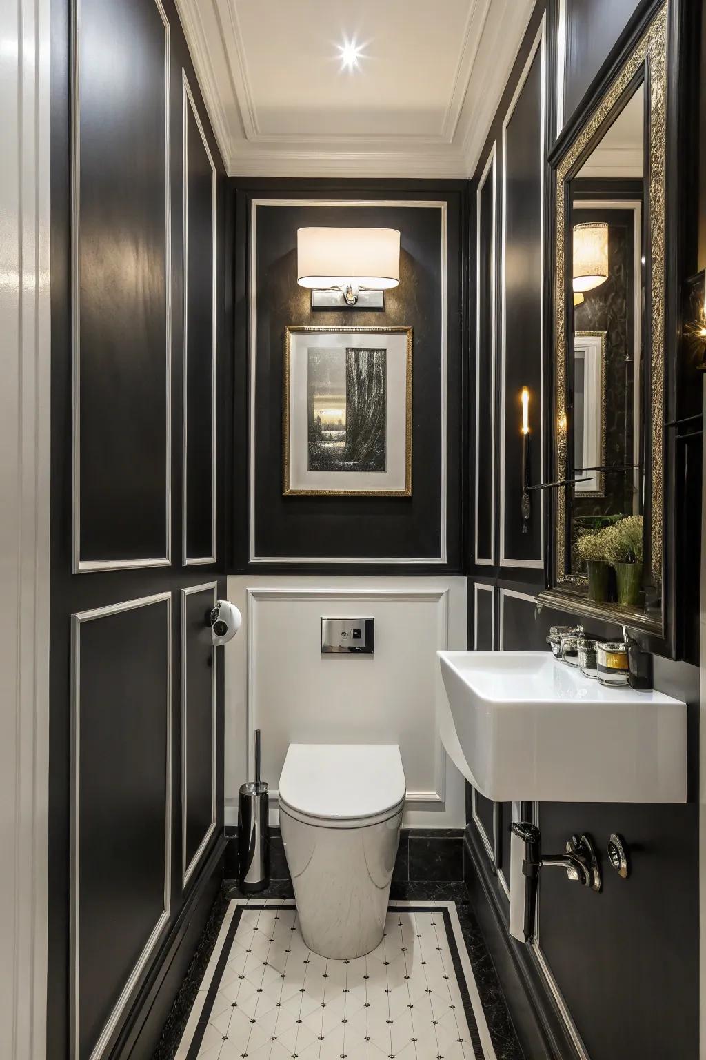 High-contrast designs are timeless and striking.