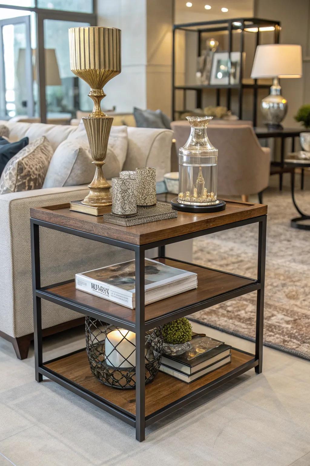 Fused materials add texture and interest to a table.