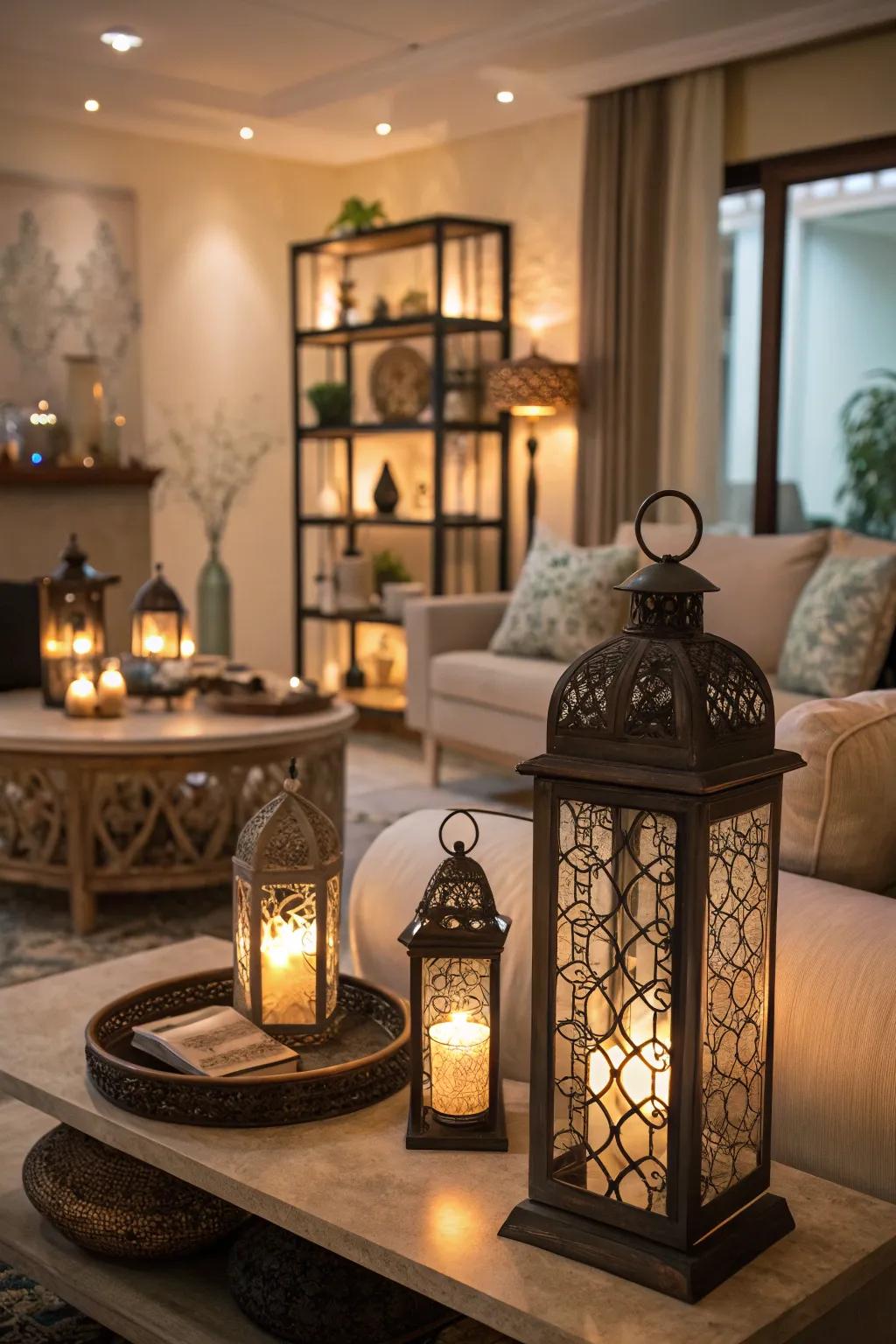 Lamps contribute a cozy and inviting glow to any space.