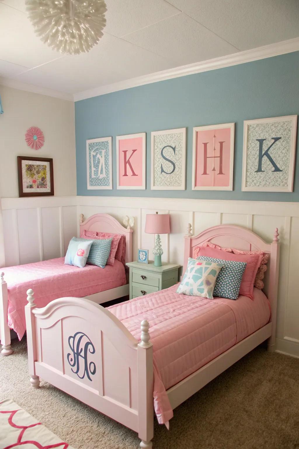 Individualized decorative elements emphasize uniqueness.