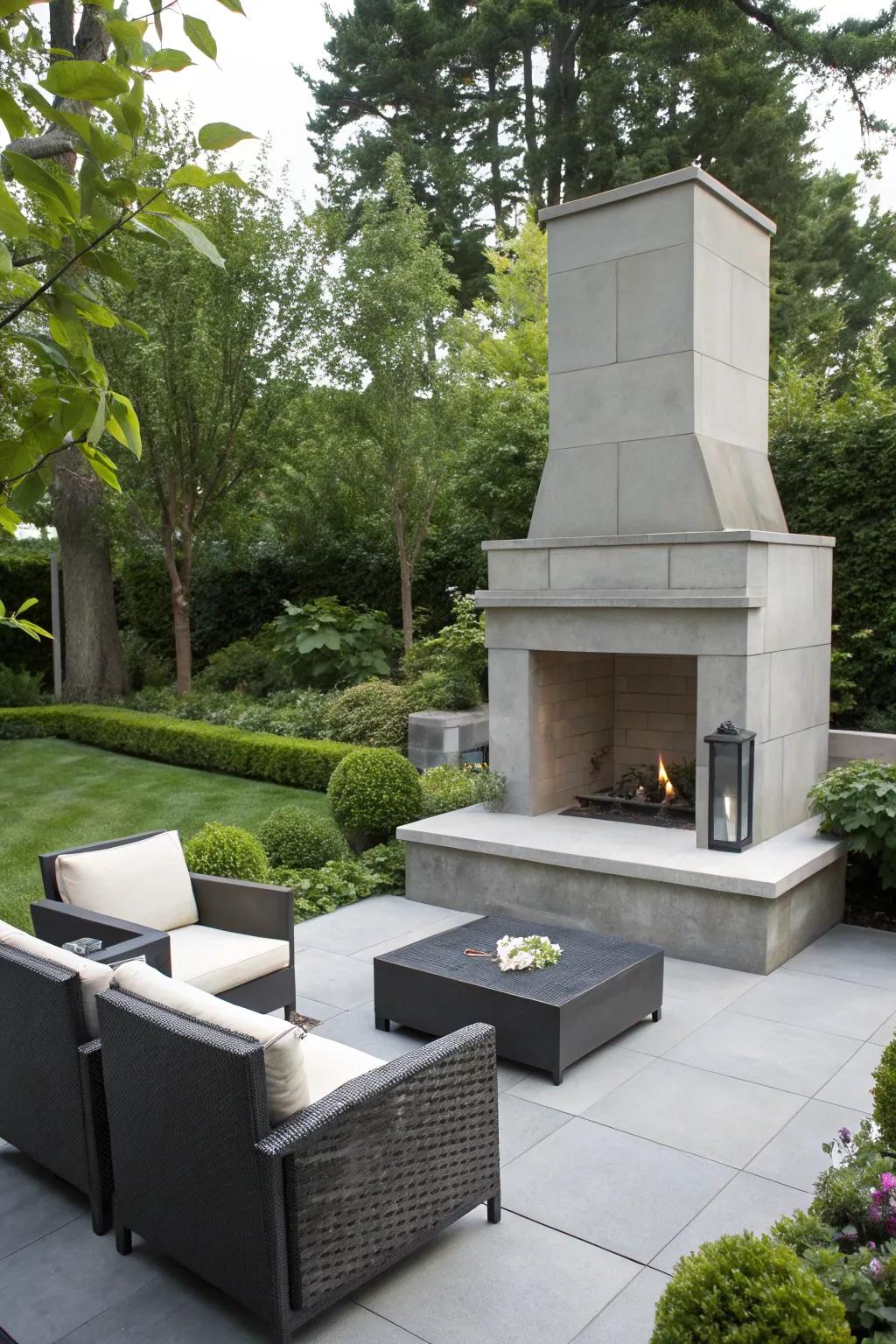 Simplicity aligns elegance thanks to solid material layouts.