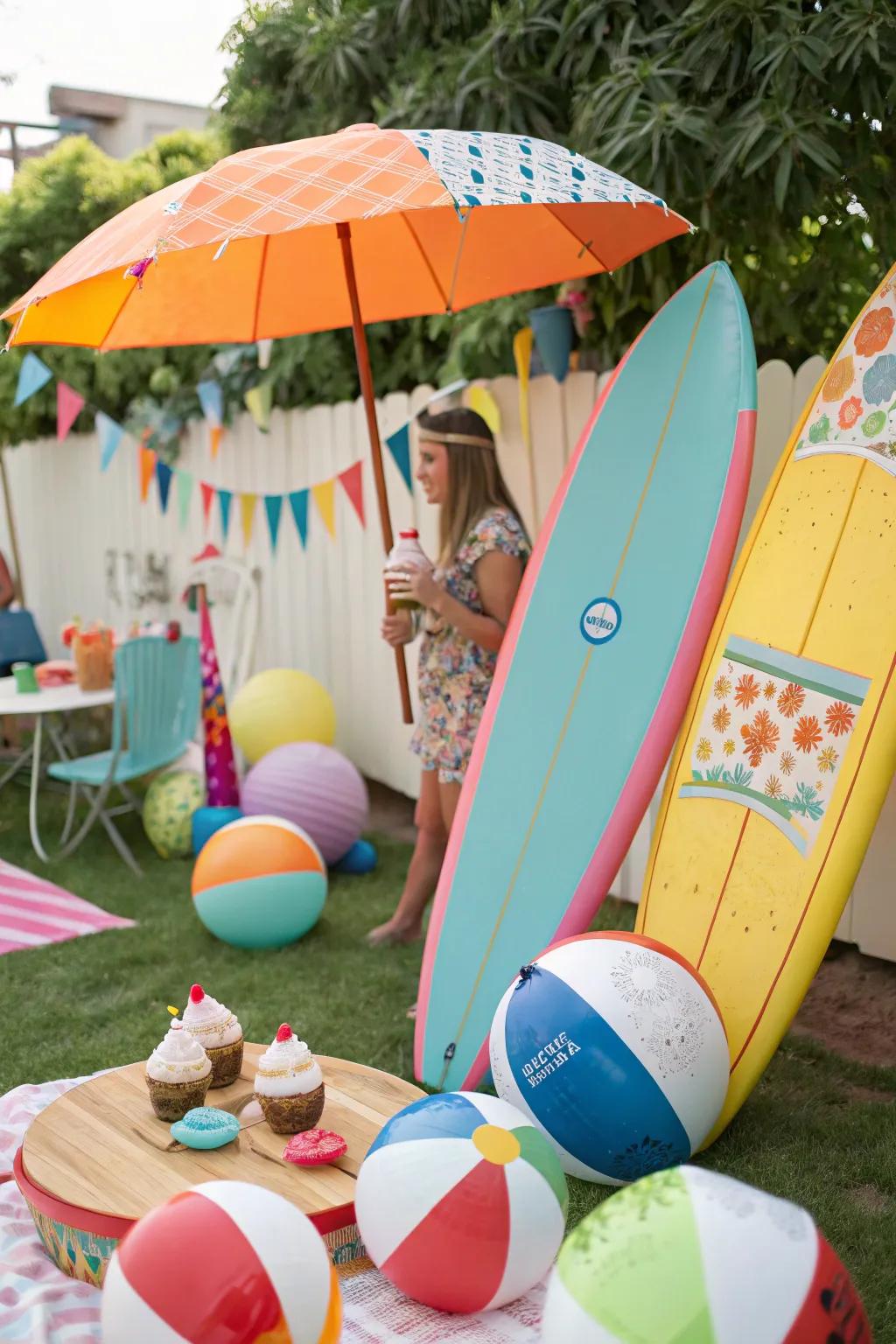 A fun vintage party with a summer vibe.