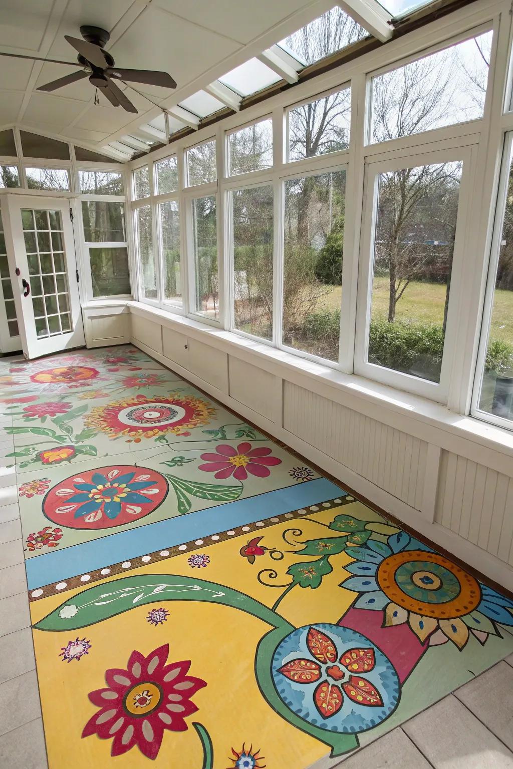 Decorated floors allow for unlimited creativity and personalization.