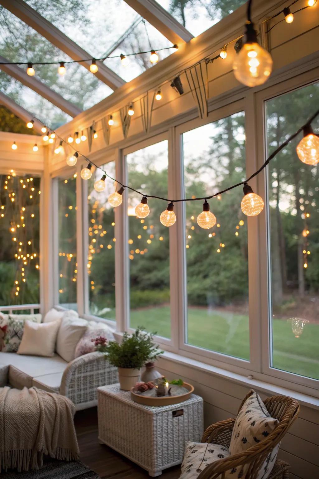Luminosity elevates your sunroom's atmosphere.