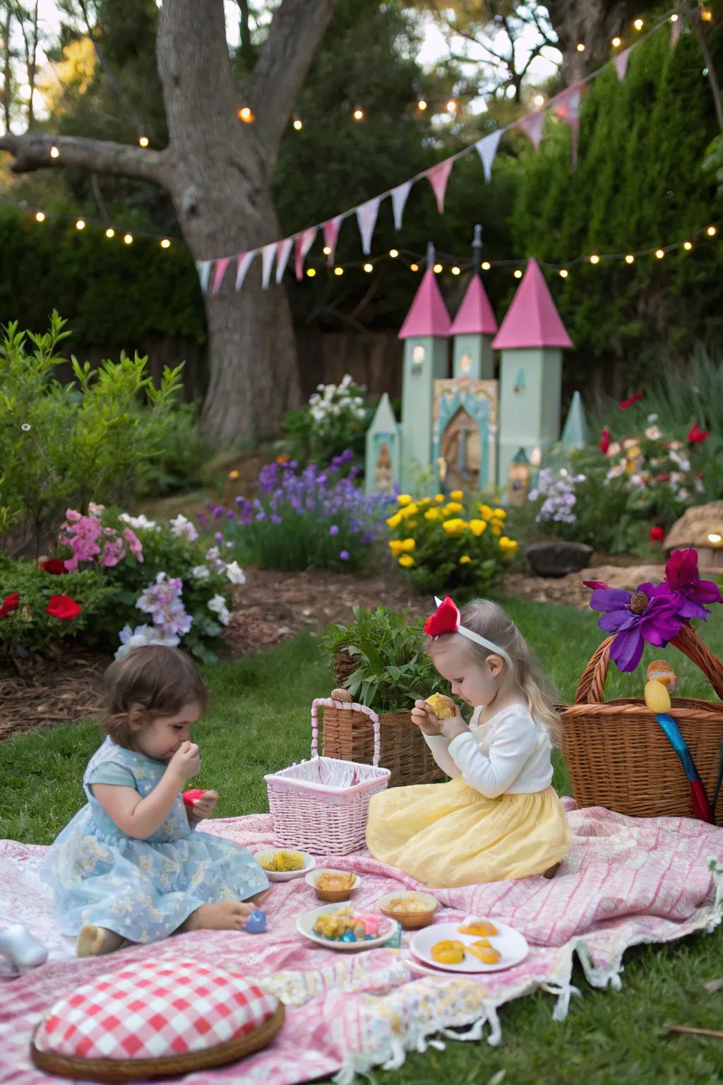 A fairy tale picnic brings storybook magic for the toddlers.