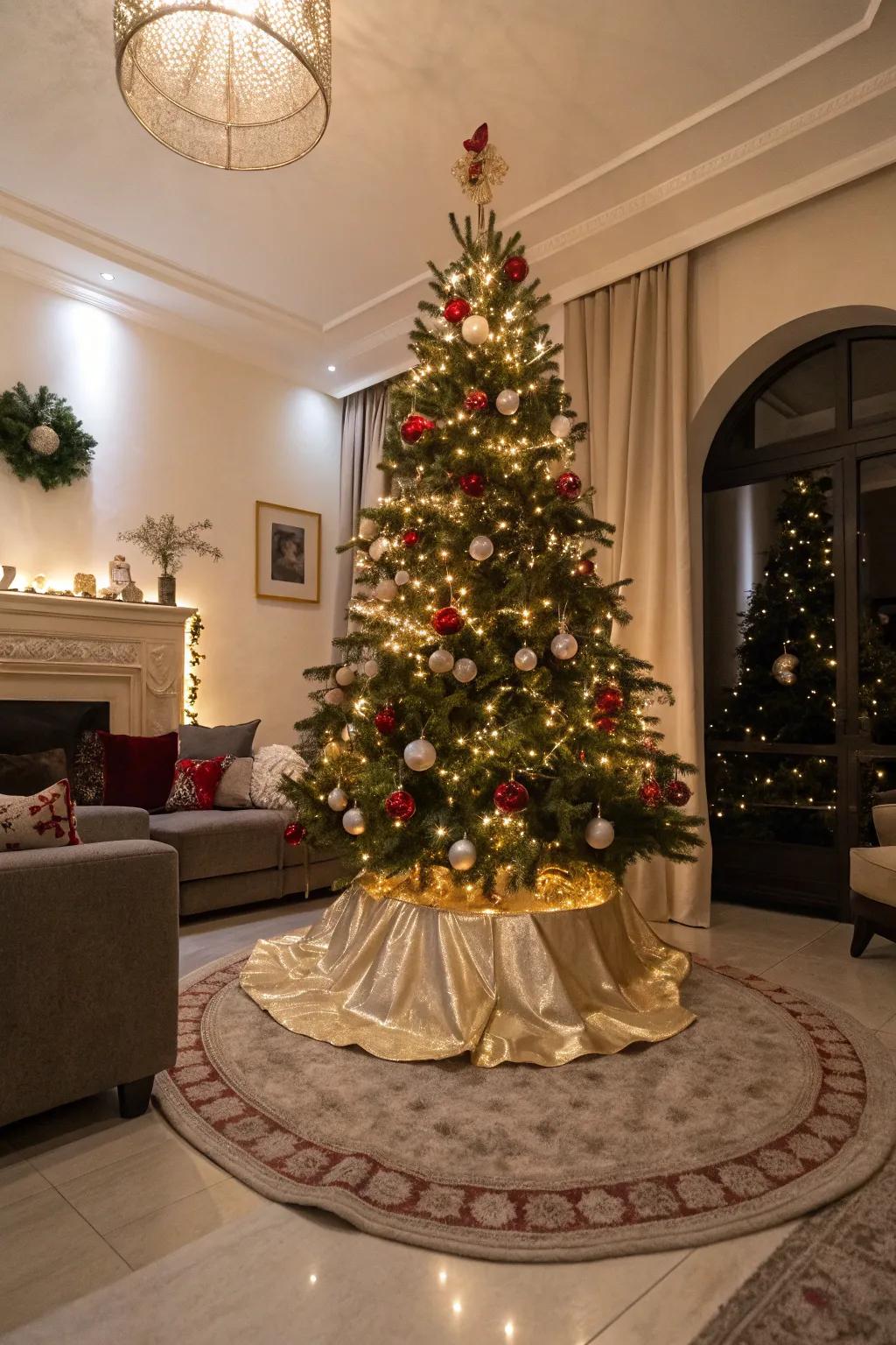 Silk introduces a hint of luxury and elegance to your festive decorations.