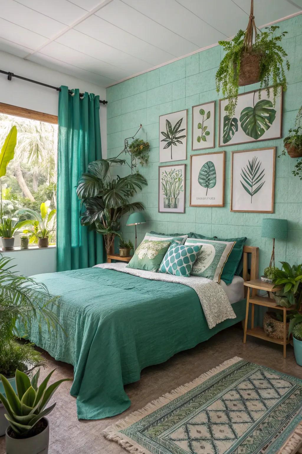 Plant themes bring a natural, fresh feel.