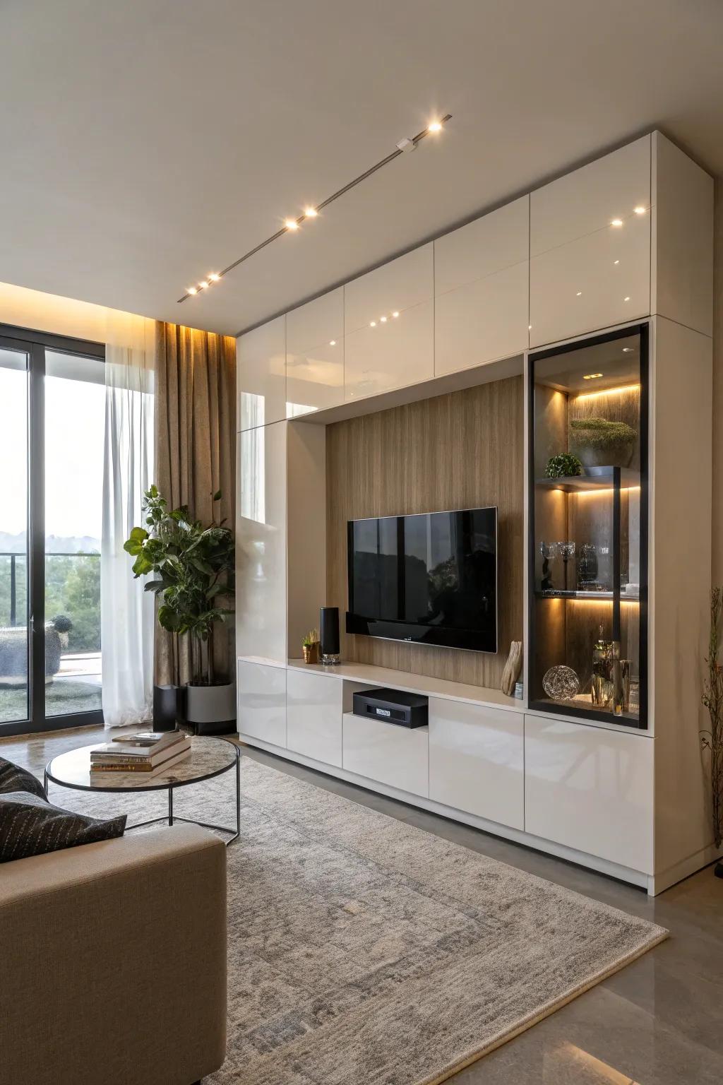 A unit with a viewing window offers simple media entry.